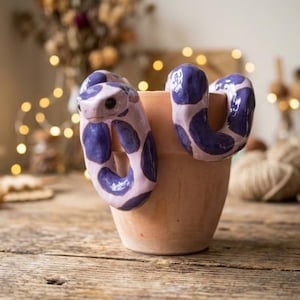 Adotta un serpente di argilla: il regalo perfetto per decorare vasi, ideale per la tua ragazza/il tuo ragazzo!