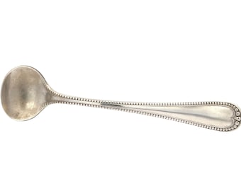 Sterling Silver Individual Salt Spoon - Newcastle Pattern - Gorham Co. - Elevated Dining - Add elegance to your dining table!