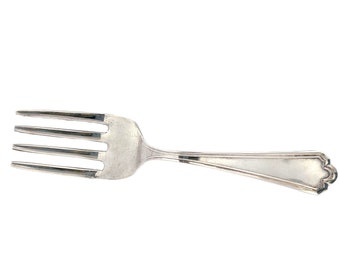 Vintage Classic Simple Sterling Silver Baby Fork - Webster Co. - Unusual Baby Gift Idea