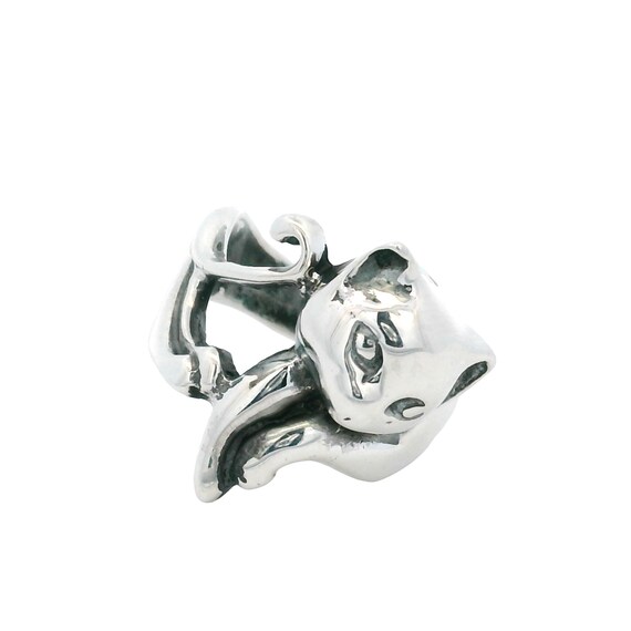 Sterling Silver 3 Dimensional Cat Band