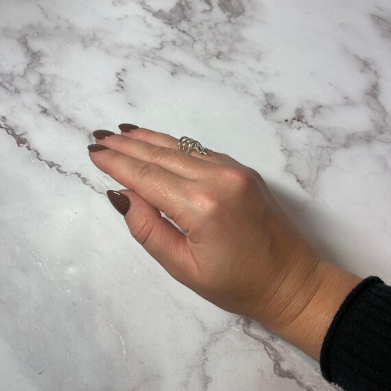 Sterling Silver 3D Wave Ring - Size 7 - image 6