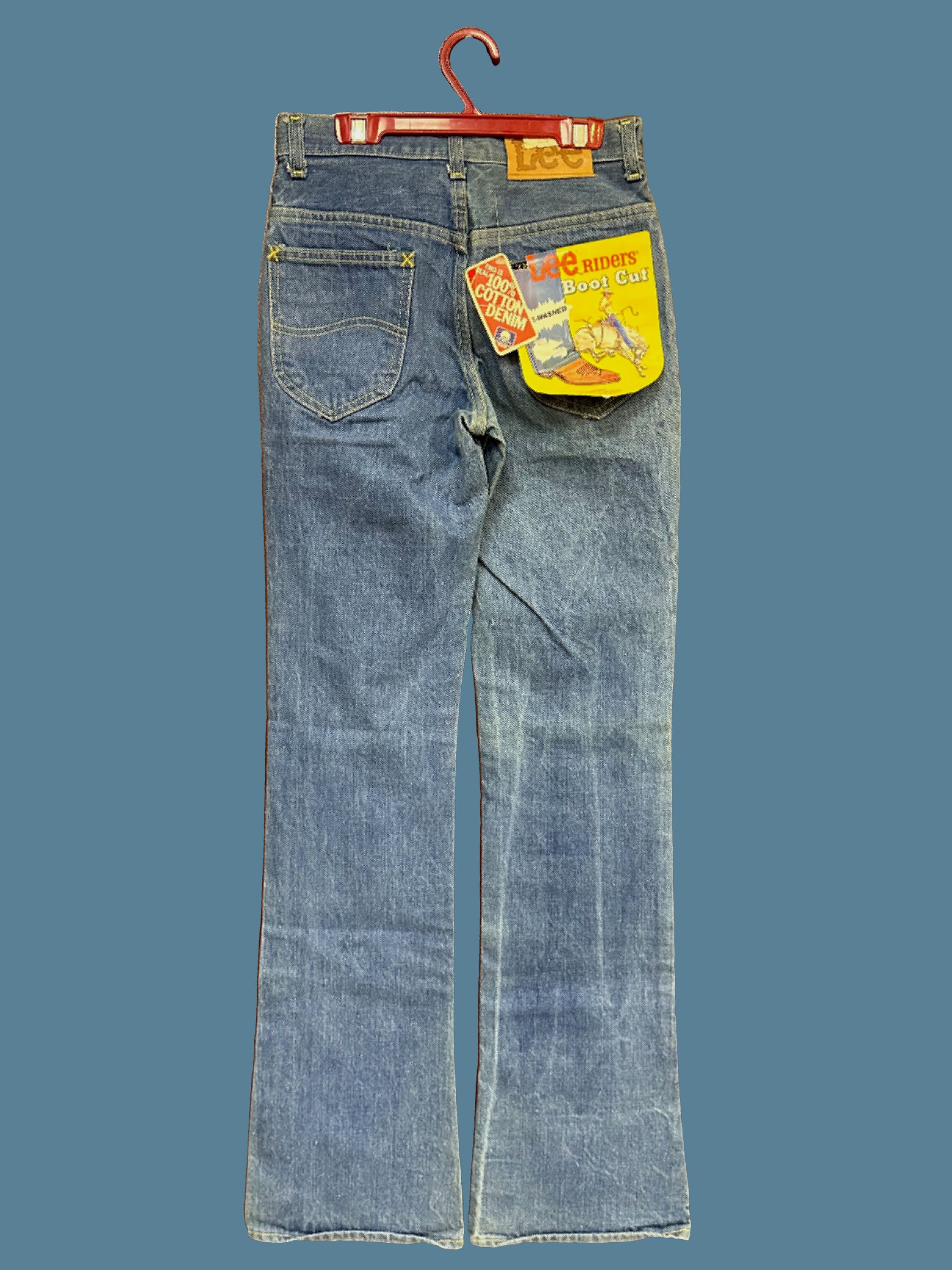 Vintage 1970s Lee Boot Cut Rider Light Wash Jeans- Genuine Vintage 1970s Lee Boot Cut Rider Light Wash Jeans- Genuine