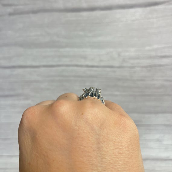 3D Sterling Silver Wolf Pack Ring - image 8