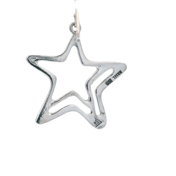 Sterling Silver Celestial Star Dangle Earrings - image 5