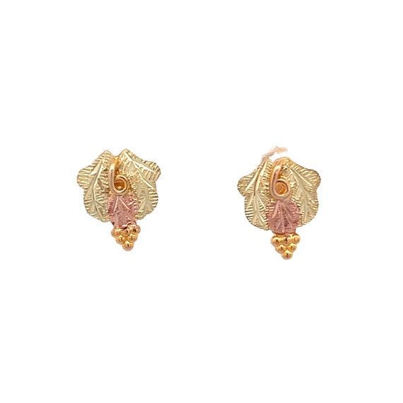 Landstrom Black Hills Gold Dainty Earrings - 10k … - image 1