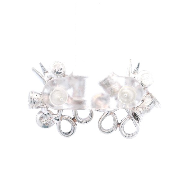 Sterling Silver Sewing Earrings Scissors Spool Th… - image 4
