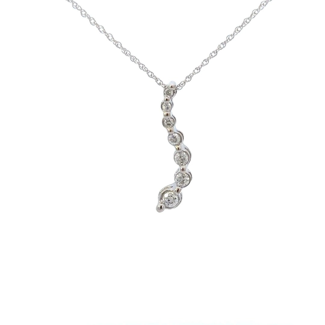 Journey diamond necklace 1 carat deals