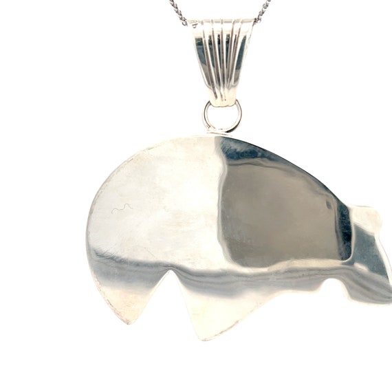 Sterling Silver Large Statement Abstract Bear Eag… - image 4
