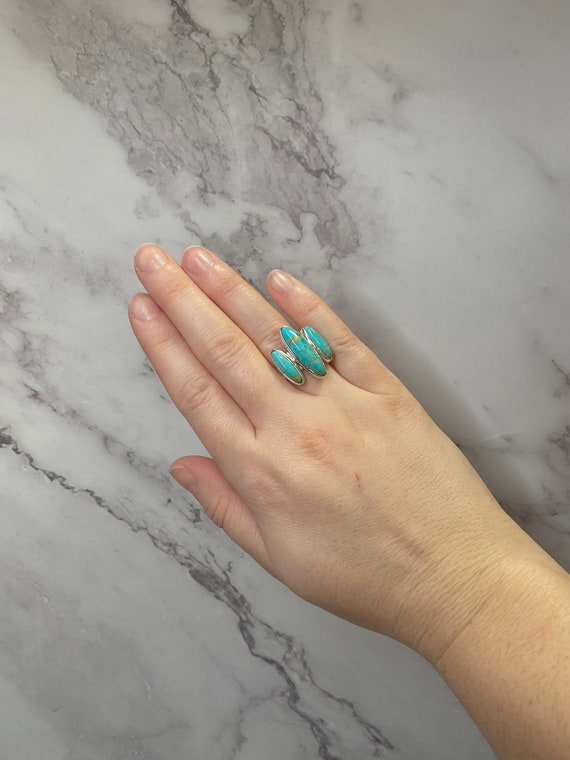 Turquoise & Sterling Silver Ring by Jay King Dese… - image 5