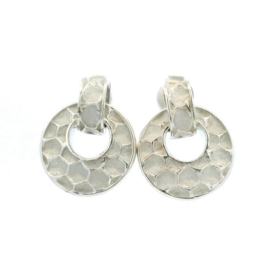 Thistle & Bee Sterling Honeycomb Earrings
