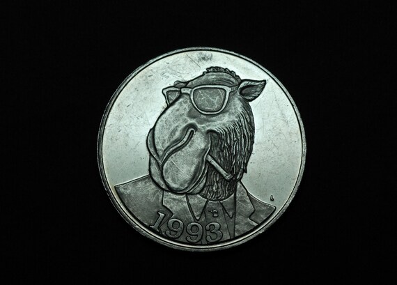 1993 Joe Camel 999 Fine Silver Coin 1 Ounce Cigarette Tobacco Etsy
