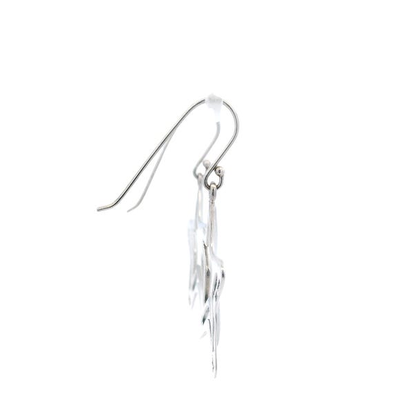 Sterling Silver Celestial Star Dangle Earrings - image 3