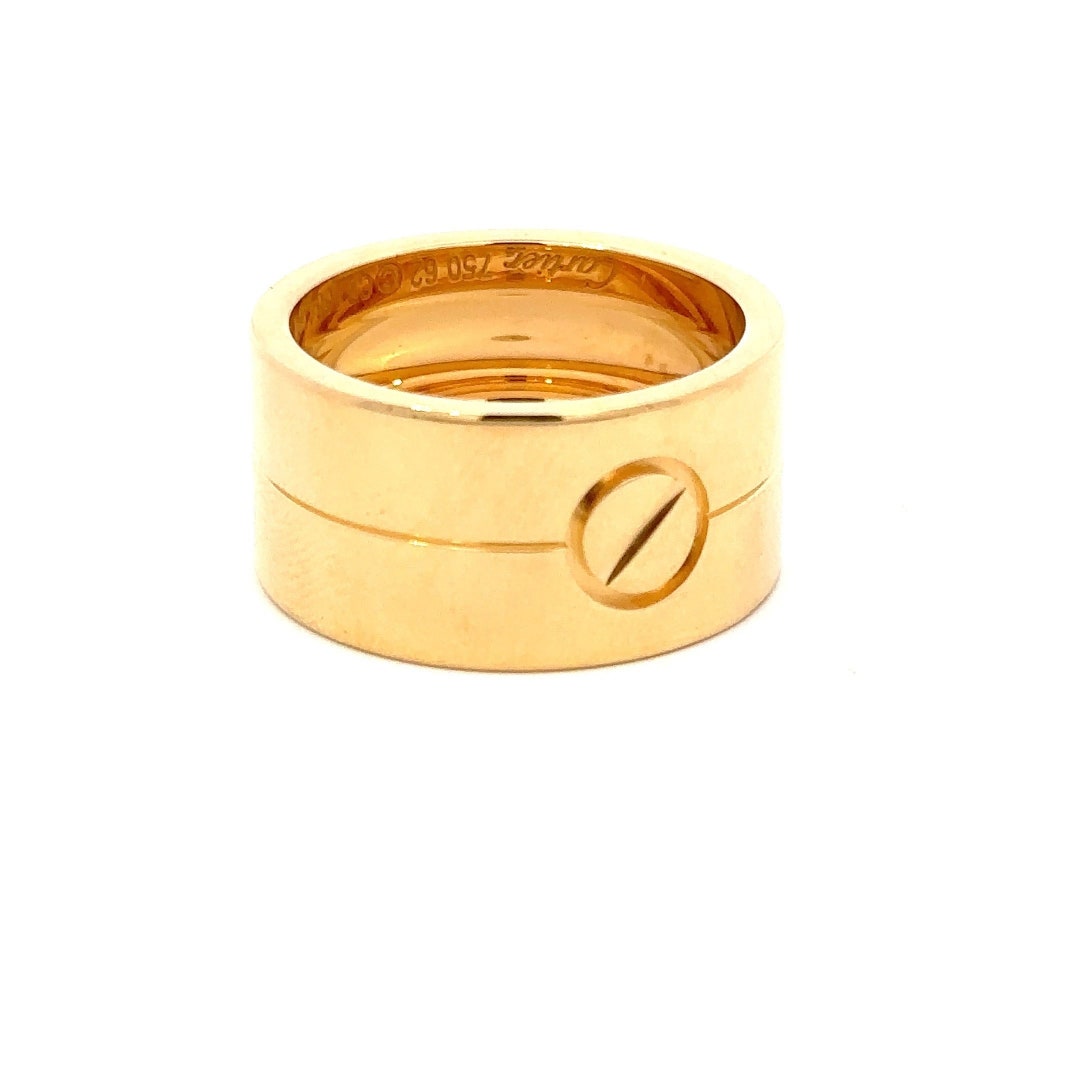 Cartier love wedding band yellow gold cheap