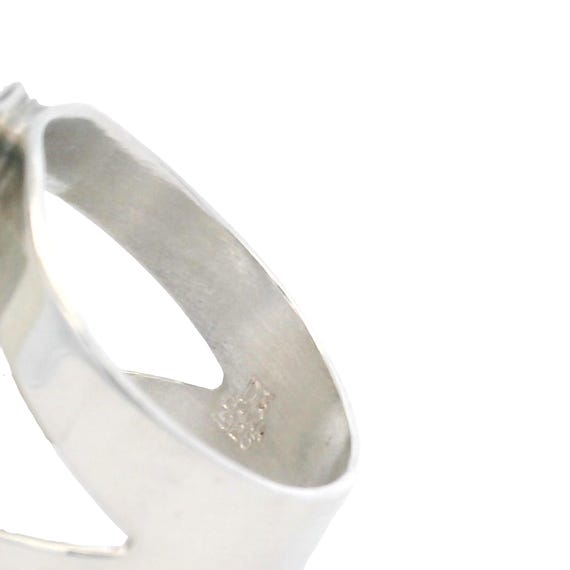 Sterling Silver Lapis Statement Ring - image 5