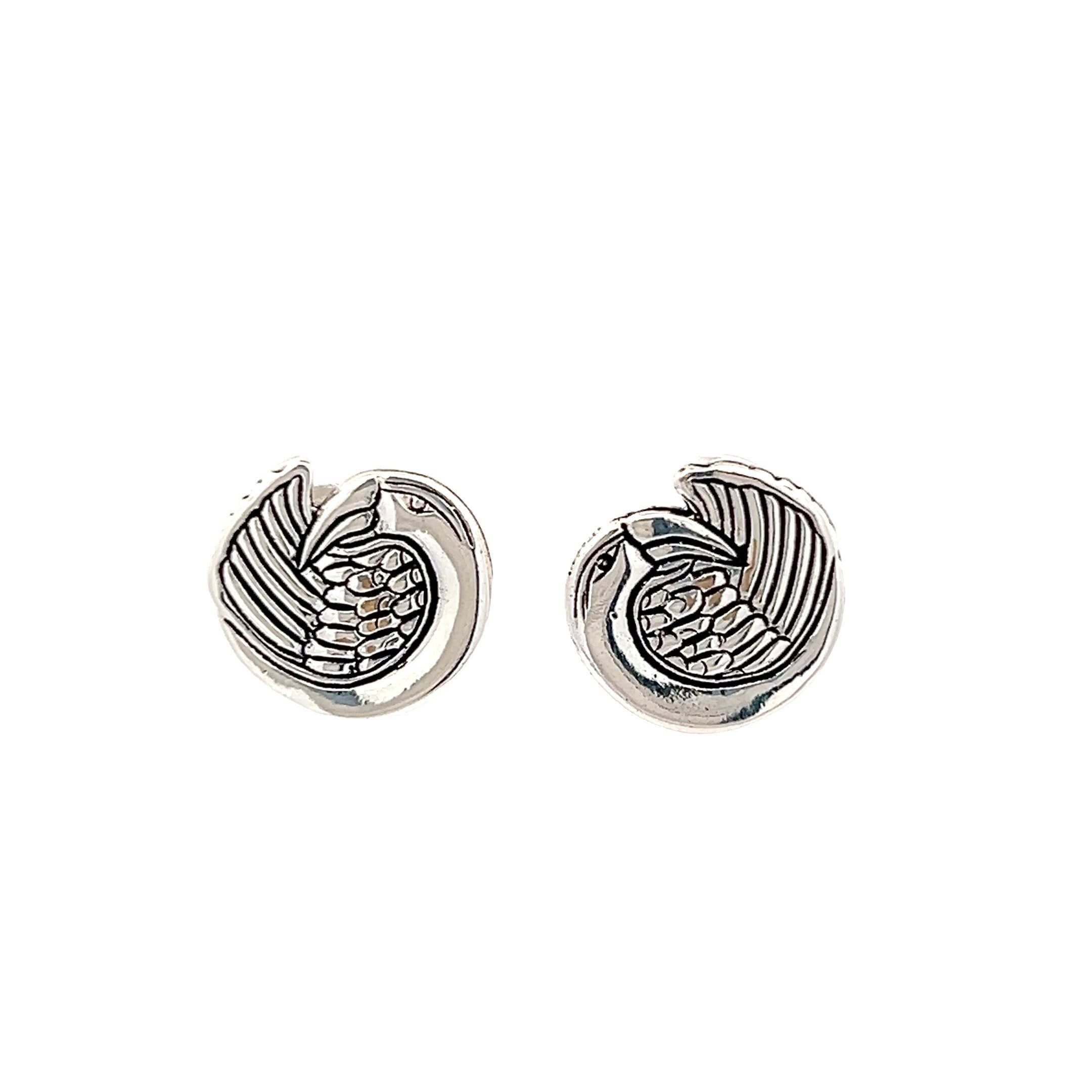 ☆TATIANA☆ Silver 925 Twinkle Croissant Earrings EC3132 Twisted Croissant Stud Earrings – Sterling Forever