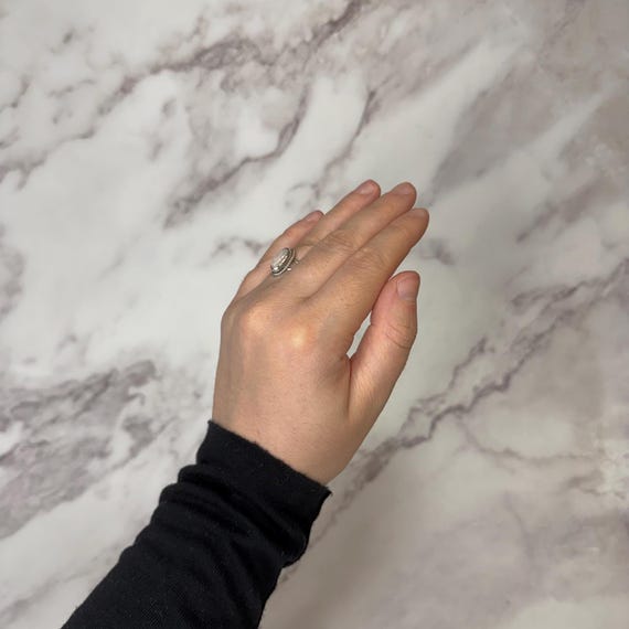 Sterling Silver Pink Mother of Pearl Ring: Elegan… - image 6