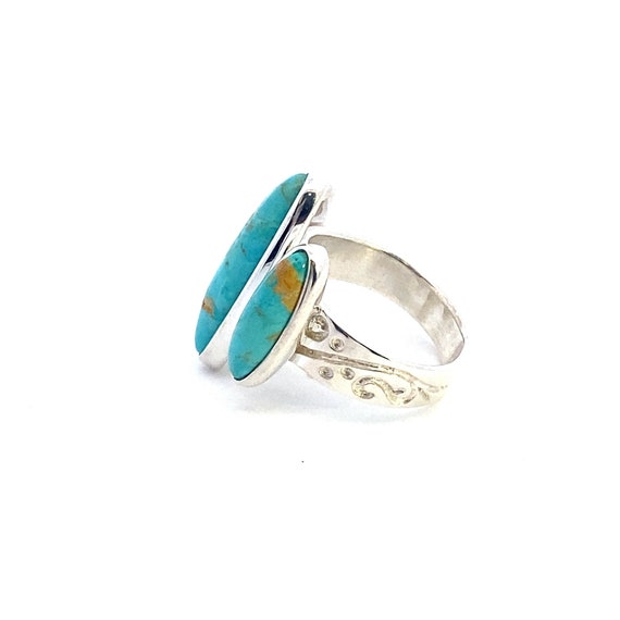 Turquoise & Sterling Silver Ring by Jay King Dese… - image 2