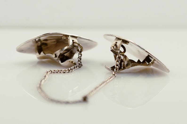 Sagittarius Zodiac Sign Scarf Bib Clip Sterling Silver Mother of Pearl November December