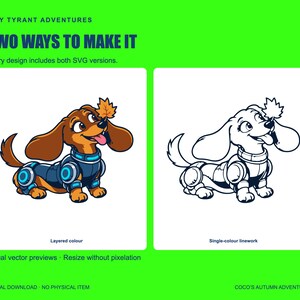 Autumn Dachshund SVG Bundle, 10 Designs, Cricut & Silhouette Cut Files, Digital Download image 3