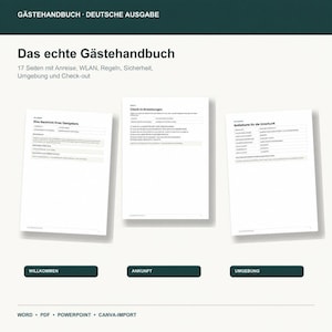 Modèle de guide du voyageur Airbnb : Dossier voyageur modifiable pour les locations de vacances