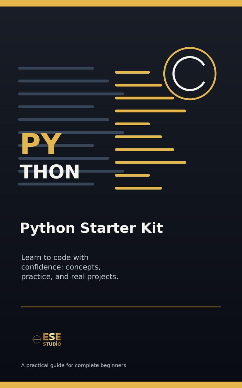 Python Beginner E-Book | Learn to Code with Projects (Digital Download) bild 1