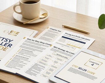 Etsy Seller Guide PDF | Step-by-Step Shop Setup, SEO, Marketing (Digital Download)