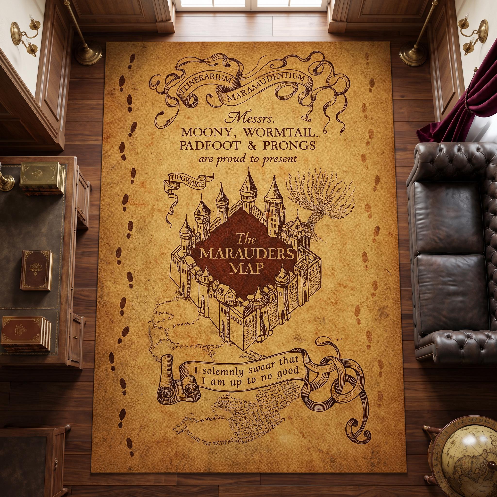 Marauder's map rug - Etsy 日本