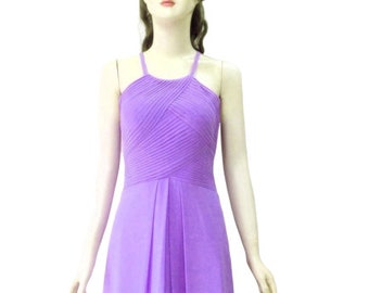 short vintage bridesmaid dresses Halter Neck Chiffon Bridesmaid Dress main image 0