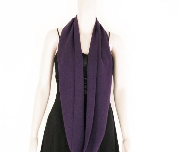 donker paarse sjaal