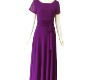 fitted lace wedding dress JANE Tyrian Purple – Kaleidoscope by Mimi main image 1