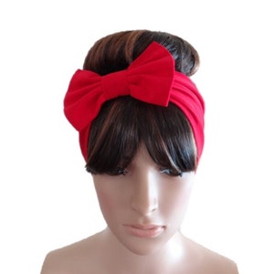 Red Headband.Red Head Wrap