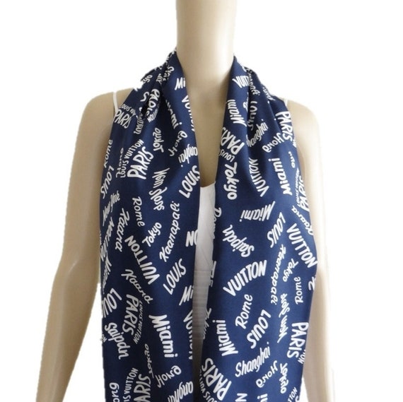 Scarf printed with words deals
