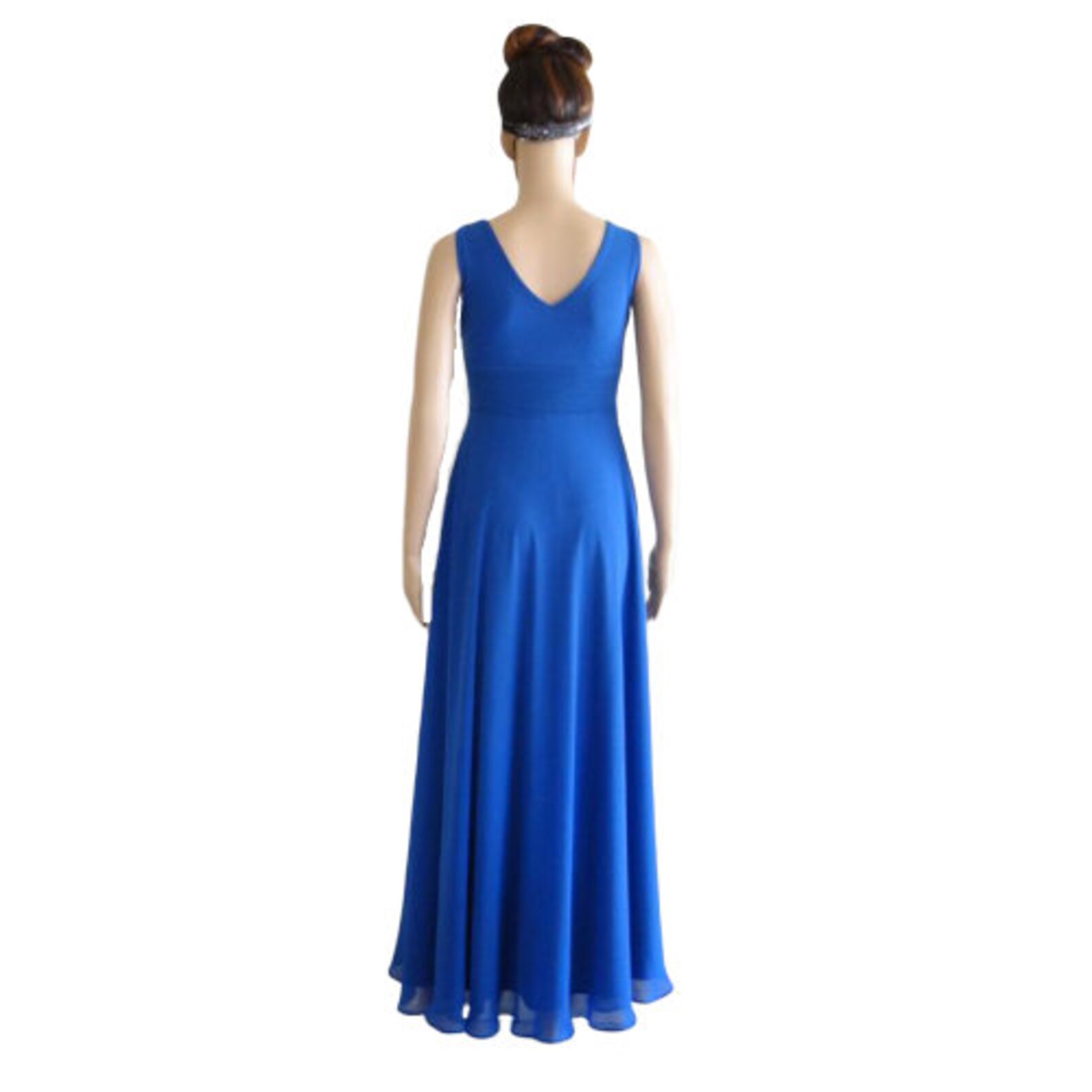 Royal Blue Maxi Dress. Floor Length Dress. Long Bridesmaid - Etsy