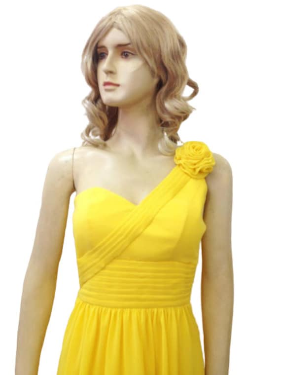 Bridesmaid Dress. Daffodil Yellow Dress