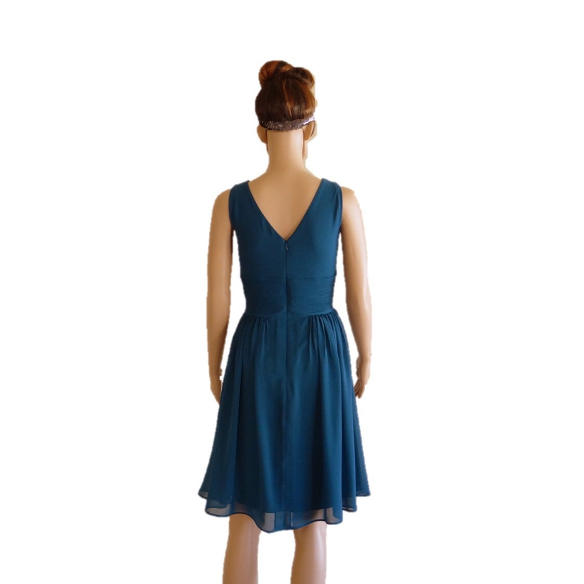 Teal Blue Bridesmaid Dress. Evening Dress. Cocktail Dress - Etsy