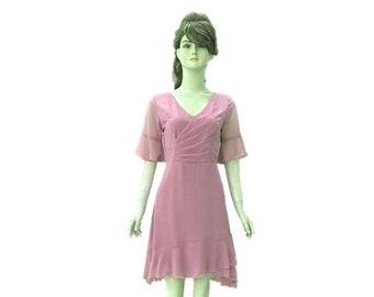 blush pink bridesmaid dresses knee length Pink Lace Bridesmaid Dresses,Short Knee Length Bridesmaid Dresses –  Simidress main image 1