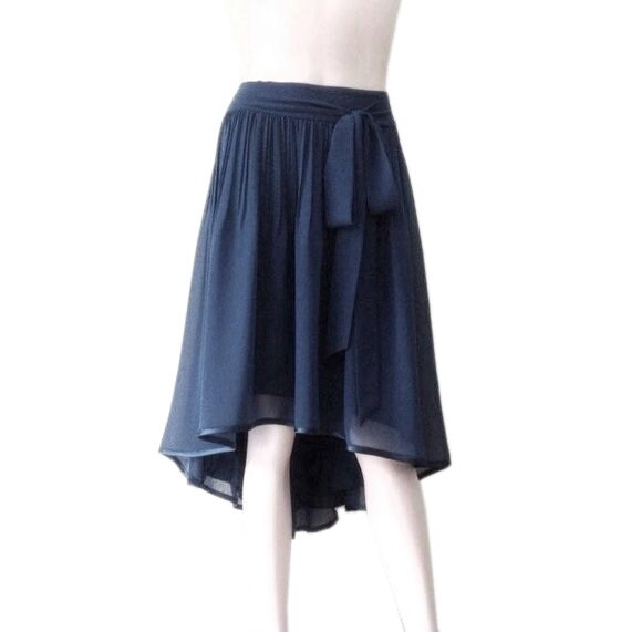 High low skirt navy hotsell