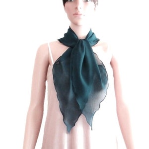 Peacock Neck Scarf. Scarf Chiffon Soft. Peacock Bow Tie.Scarf