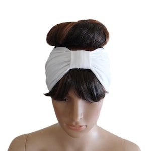 White Headband. White Head Wrap. Hair Wrap