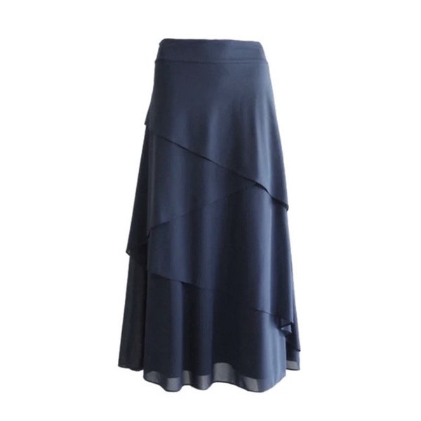 Navy Blue Bridesmaid Skirt. Navy Maxi Skirt