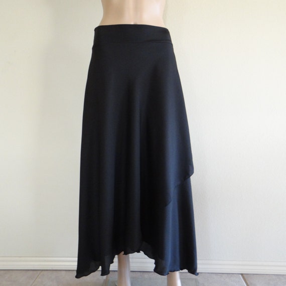 Black Maxi Skirt.Long Skirt.Evening Skirt