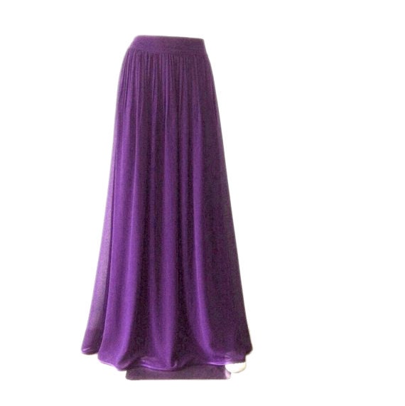 Maxi skirt DIXIE Purple size M International in Cotton - 40606610