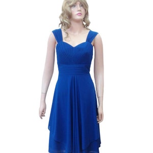 Bridesmaid Dress Knee Length Royal Blue - Etsy