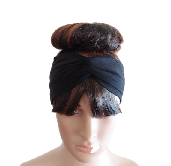 Black Head Black Headband