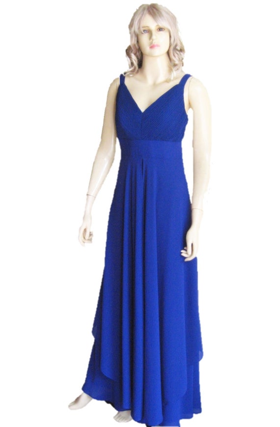 Blue Prom Dress.long Bridesmaid Dress | Etsy
