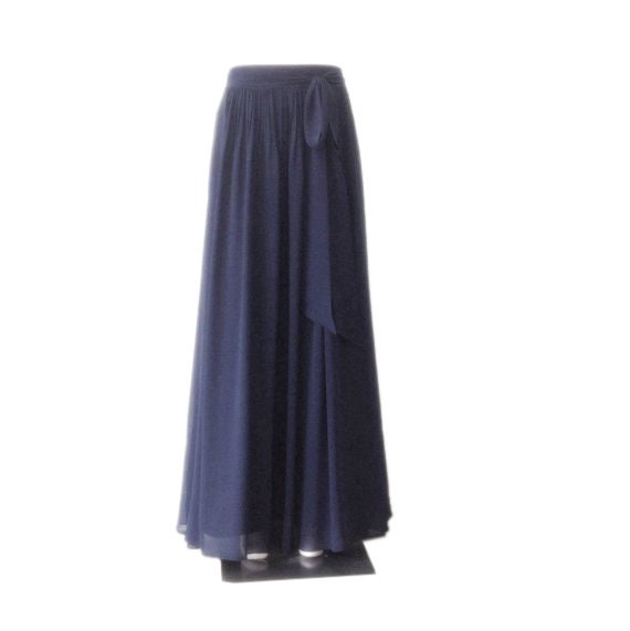 Navy Blue Maxi Skirt Navy Blue Bridesmaid Skirt Long Evening Etsy