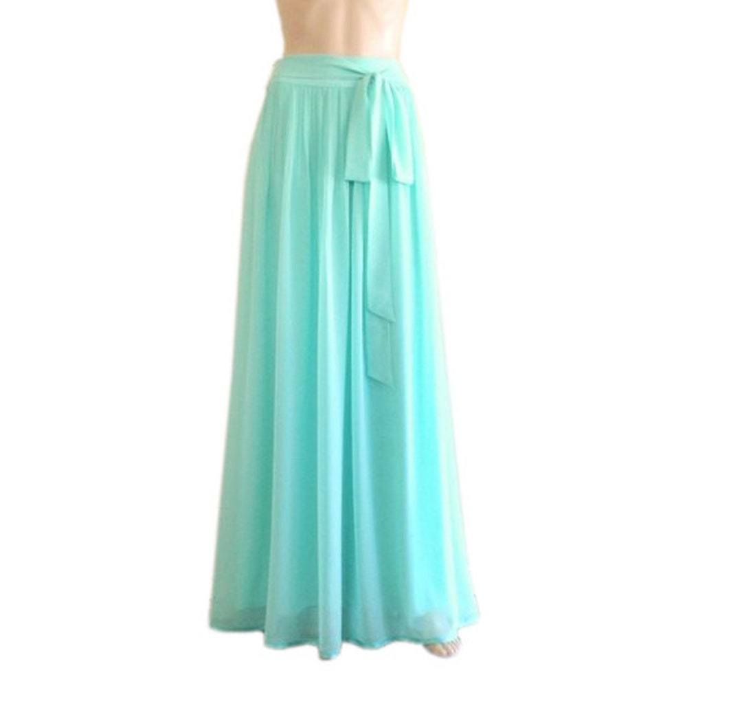 Baby Blue Bridesmaid Skirt. Baby Blue Floor Length Skirt. - Etsy