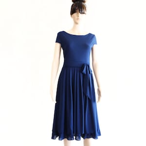 emerald knee length dress 8 main image 1