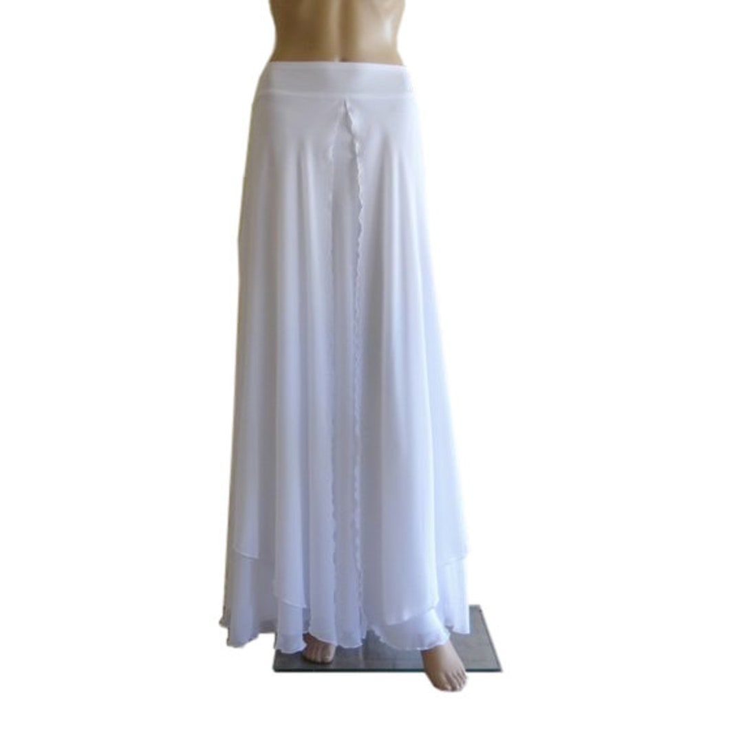 White Maxi Skirt. Long Bridesmaid Skirt. White Floor Length - Etsy