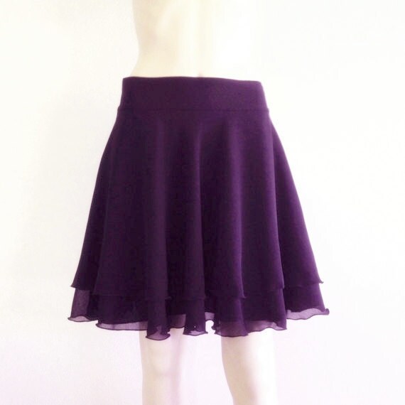 Dark Purple Bridesmaid Skirt. Dark 
